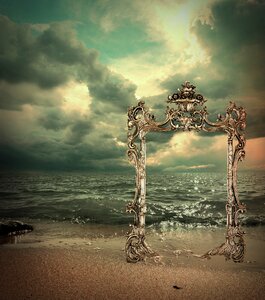 Fantasy beach waves