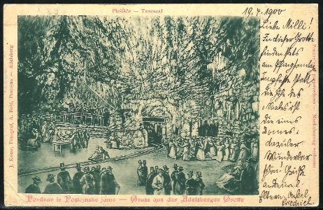 Postcard of Postojna Cave 1900 (2)