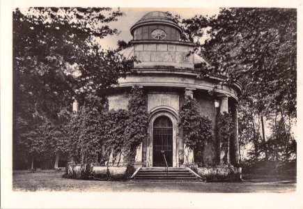 Potsdam - Sanssouci, Alemanha, Meados do Sec. XX, Castelo de Sanssouci, Musoleu da Imperatiz Augusta Vitória dos tempos antigos, Arquivo de Villa Maria