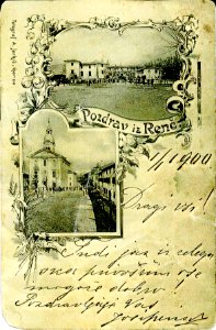 Postcard of Renče 1900