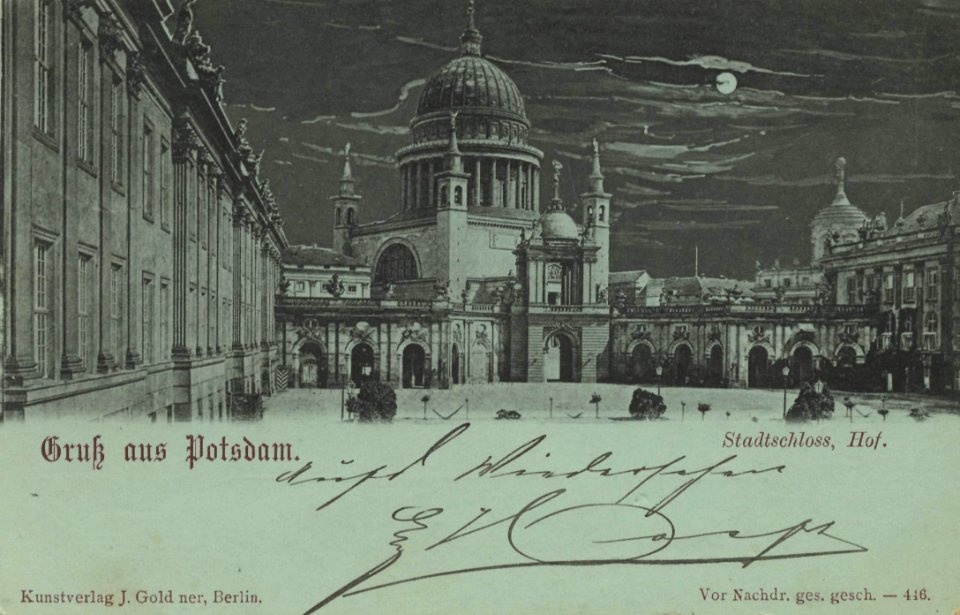 Potsdam, Brandenburg - Stadtschloss, Hof (Zeno Ansichtskarten)