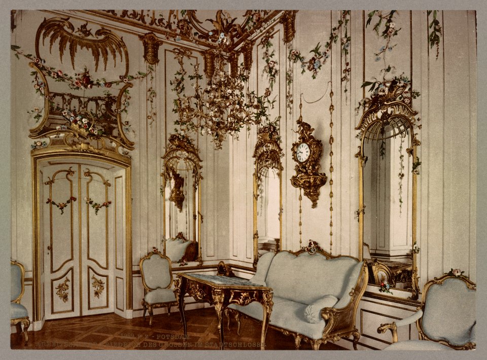 Potsdam. Arbeitszimmer Friedrich des Grossen im Stadtschloss LOC ppmsca.52622