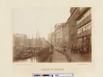 PPN799327638 Hamburg 1883 Mührenfleth von der Brooksbrücke aus gesehen (1883)