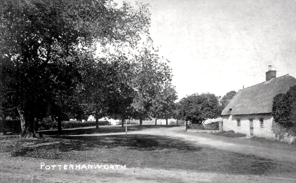 Potterhanworth village green triangle, North Kesteven, Lincolnshire