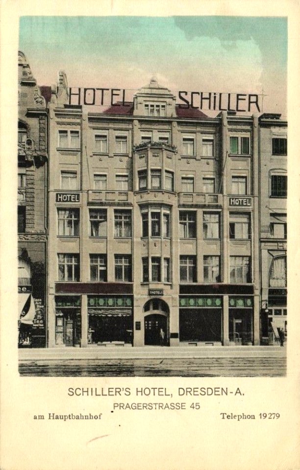 Prager Straße + Hotel Schiller bella época Dresde