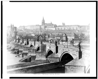 Prague. Old bridge over the Moldau LCCN94512595