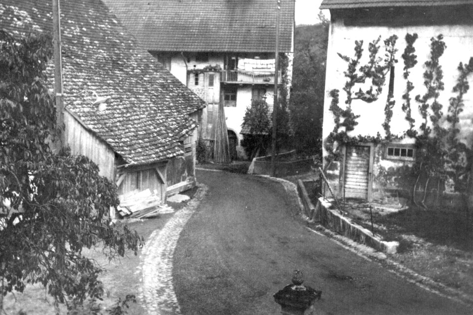 Postrank Dorfstrasse, um 1910