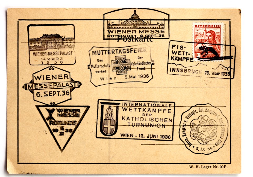 Poststempel 1936 Österreich PD 2018-07-15 1