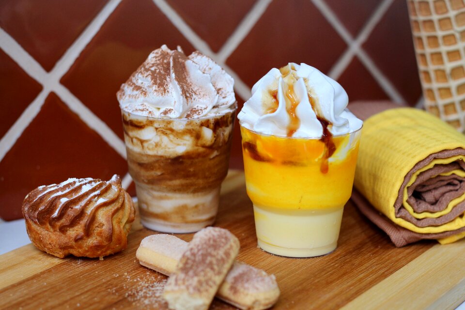 Cream chocolate food