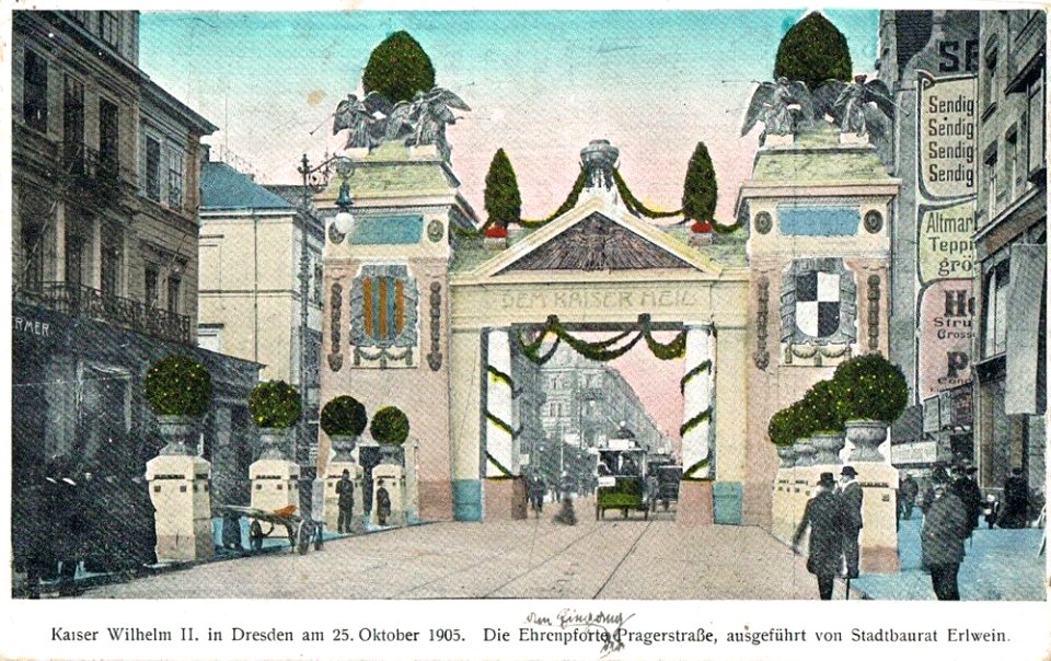 Prager Straße Emperador principio bella época Dresde