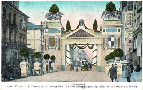 Prager Straße Emperador principio bella época Dresde