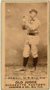 Powell, Sioux City Team, baseball card portrait LCCN2008675207 photo