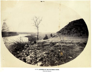 Potomac River from Fort Sumner MD 1860s photo