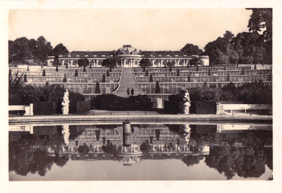 Potsdam - Sanssouci, Alemanha, Meados do Sec. XX, Castelo de Sanssouci 3, Arquivo de Villa Maria, Angra do Heroísmo, Açores.