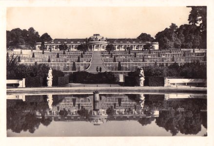 Potsdam - Sanssouci, Alemanha, Meados do Sec. XX, Castelo de Sanssouci 3, Arquivo de Villa Maria, Angra do Heroísmo, Açores.