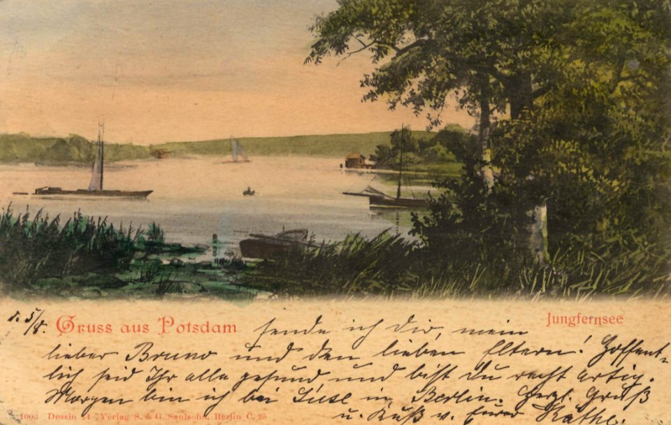 Potsdam, Brandenburg - Jungfernsee (Zeno Ansichtskarten)