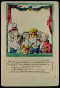 Premier hommage des Habitans de Paris á la Famille Royale le mercredi 7 Octobre 1789, lendemain de son heureuse arriveé dans cette Ville ... LCCN91480983