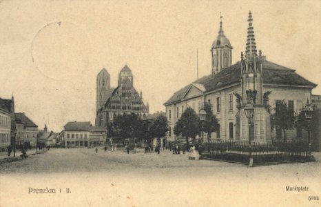 Prenzlau, Brandenburg - Marktplatz (Zeno Ansichtskarten)