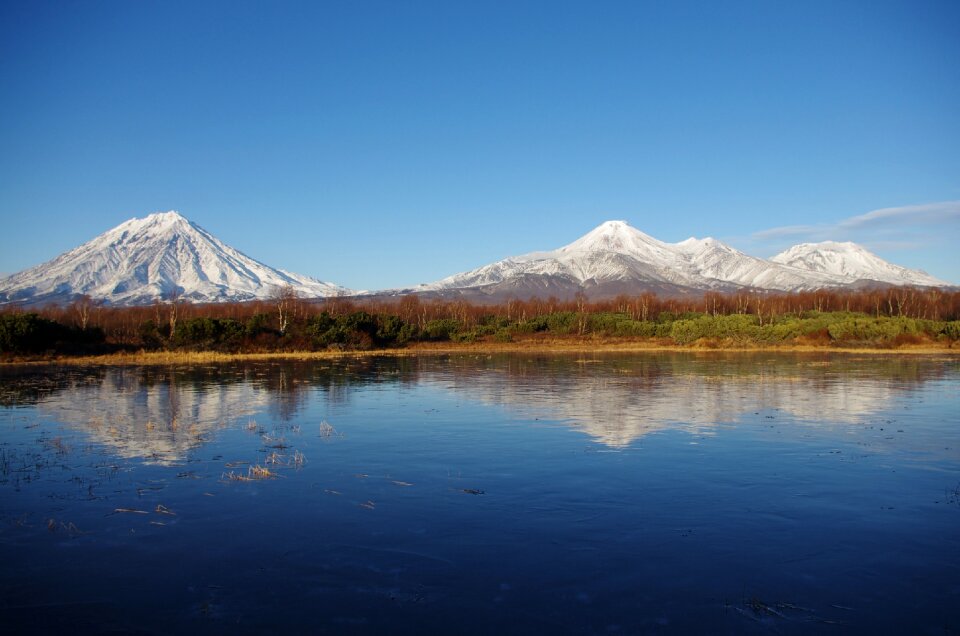 Lake autumn landscape