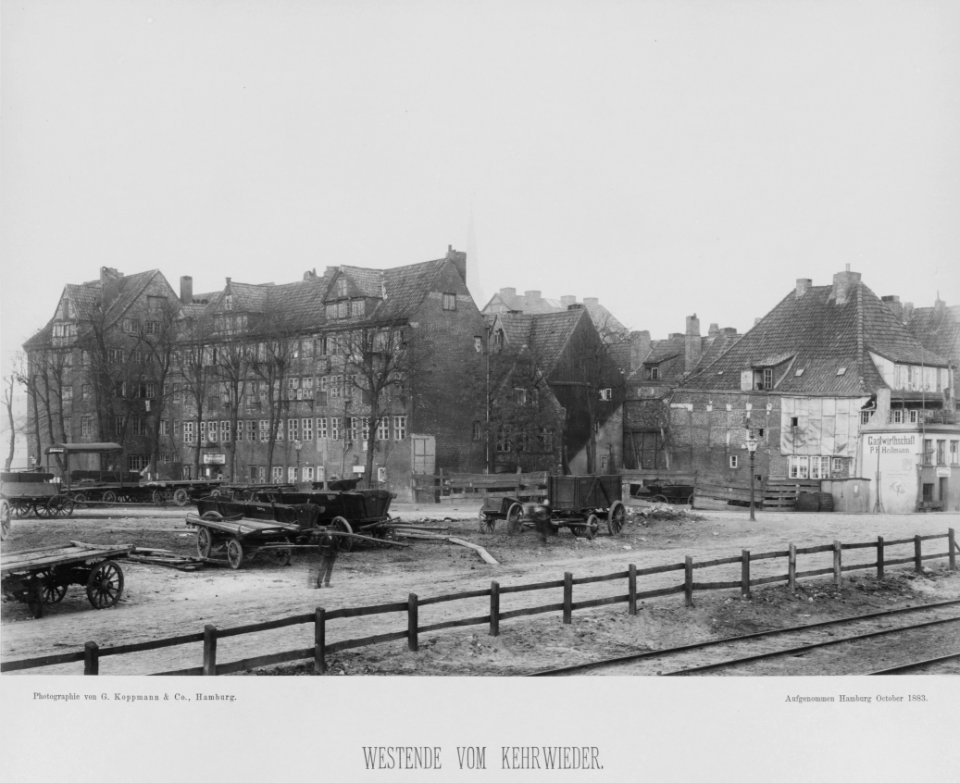 PPN799327638 Hamburg 1883 Brook von Osten aus gesehen (1883)