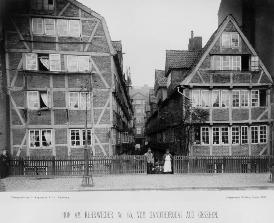 PPN799327638 Hamburg 1883 Dovenfleth von der Mitte aus gesehen (1883)