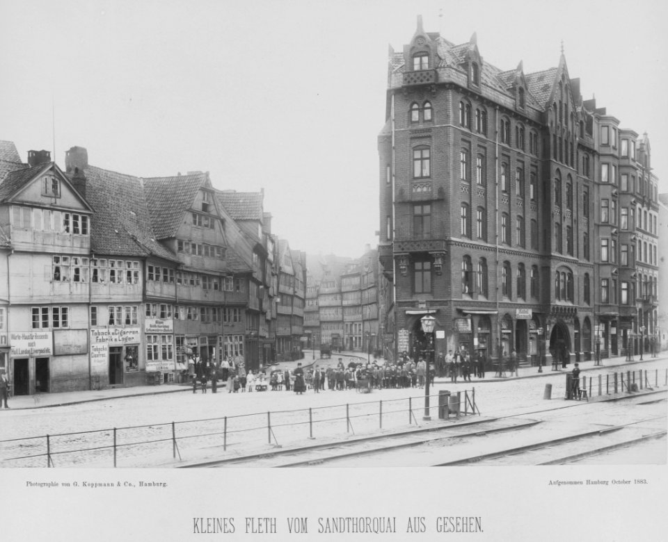 PPN799327638 Hamburg 1883 Kehrwieder und Brooksbrücke (1883)