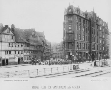 PPN799327638 Hamburg 1883 Kehrwieder und Brooksbrücke (1883)