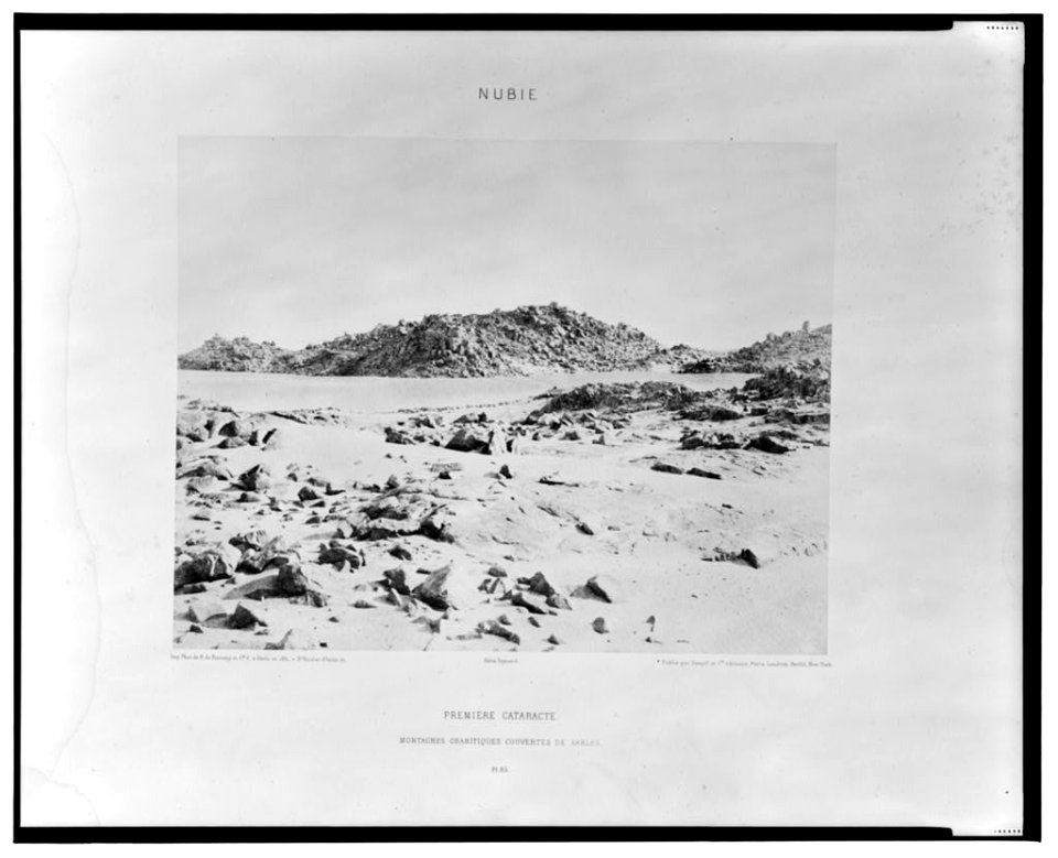 Première cataracte - montagnes granitiques courvertes de sables - Félix Teynard. LCCN2001695328
