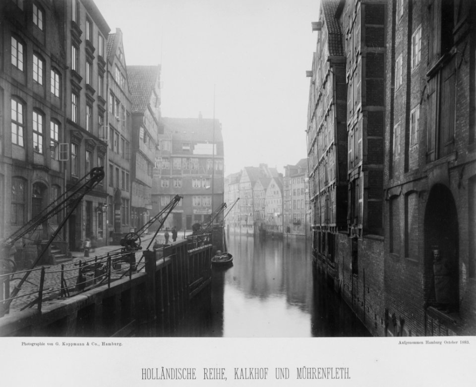PPN799327638 Hamburg 1883 Spenshörn, Pickhuben vom Brook aus gesehen (1883)