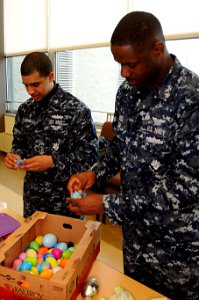 Preparing Easter eggs 120330-N-AV746-056