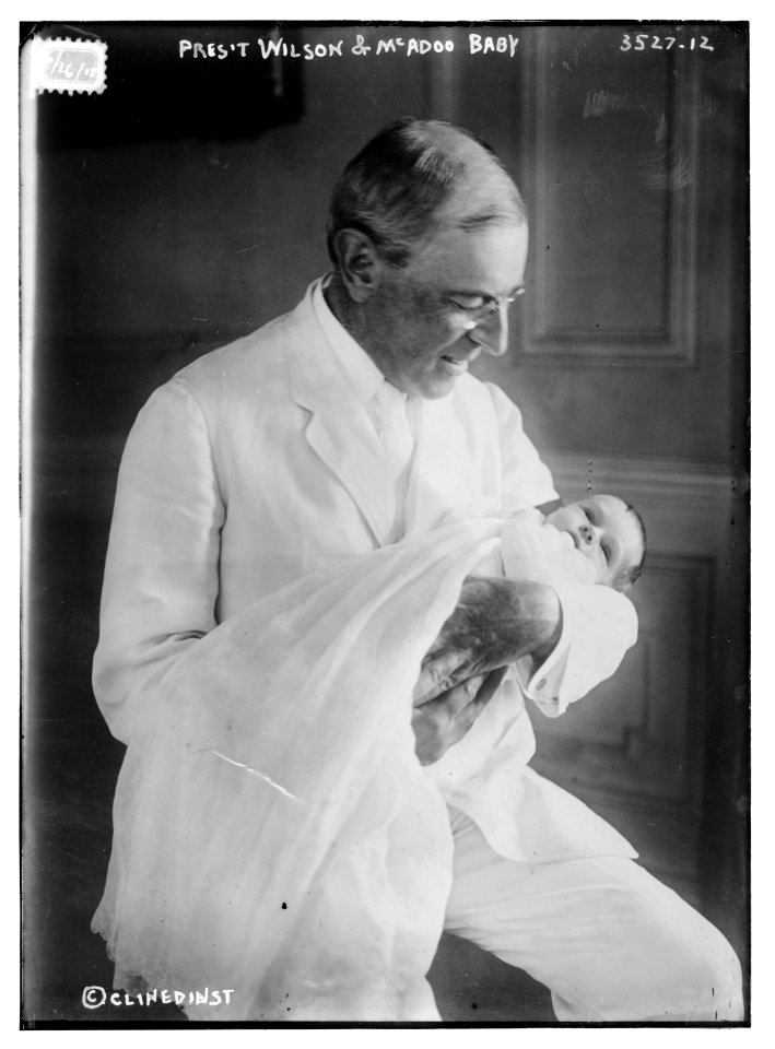Pres't (i.e., President) Wilson and McAdoo Baby LCCN2014699333