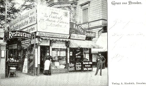 Prager Straße mini café bella época Dresde