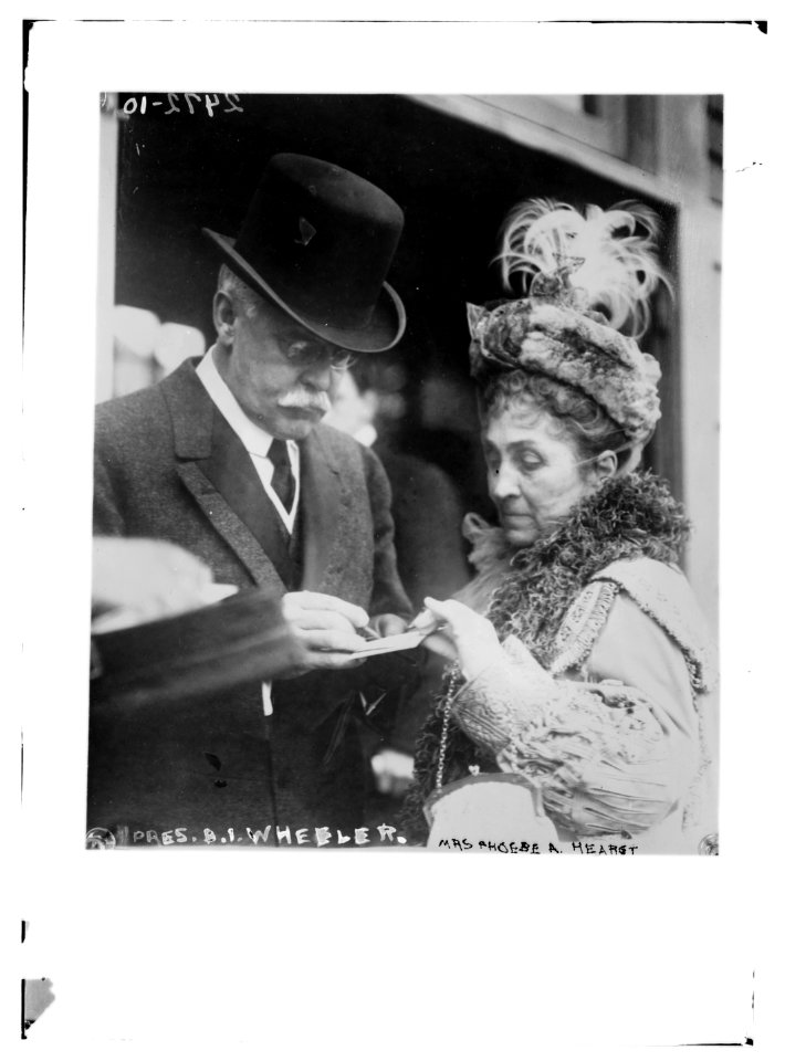 Pres. B.I. Wheeler and Mrs. Phoebe A. Hearst LCCN2014691185
