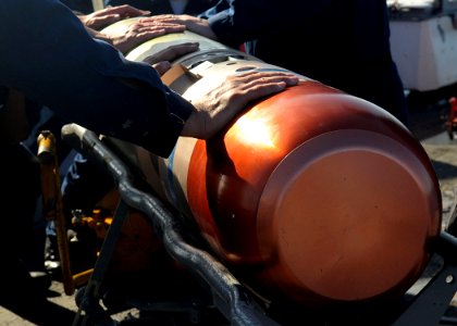 Preparing to load a torpedoe