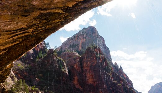 Waterfall rock travel