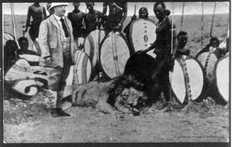Pres. Theodore Roosevelt in Africa- Lion hunt on Athi Plains LCCN2003680257