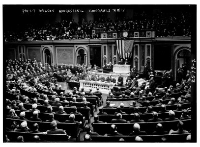 Pres. Wilson addressing Congress LCCN2014691635