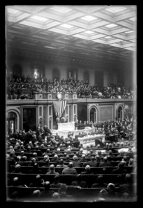 Pres. Wilson addressing Congress on German situation, (Washington, D.C.), May 1916 LCCN2016850930