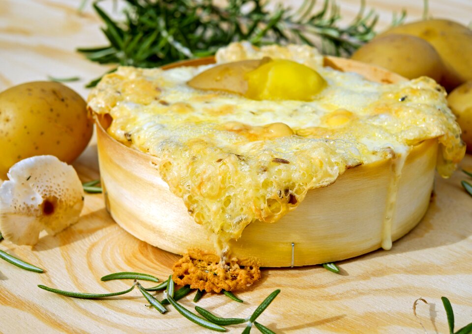 Soft cheese mushrooms hearty