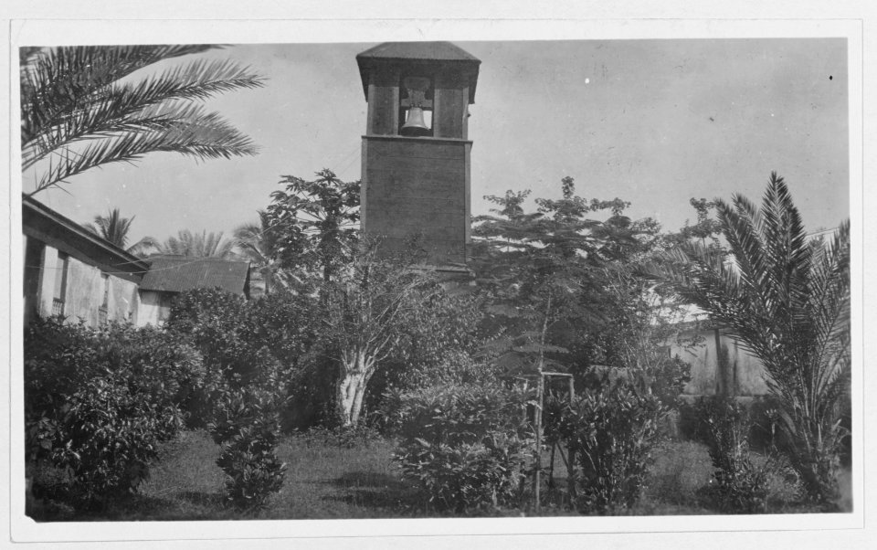Pre-war belfrey at Agana