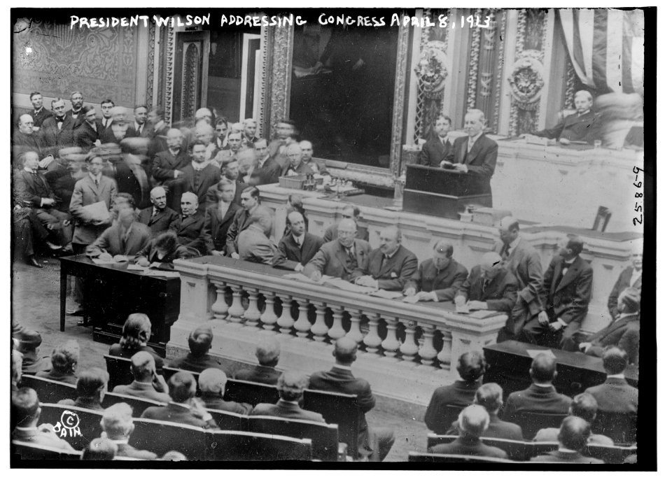 Pres. Wilson addressing Congress LCCN2014691833