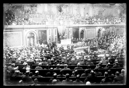 Pres. Wilson addressing Congress on German situation, (Washington, D.C.), May 1916 LCCN2016850929
