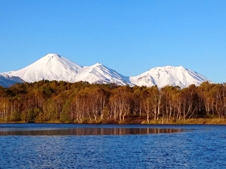 Lake autumn landscape