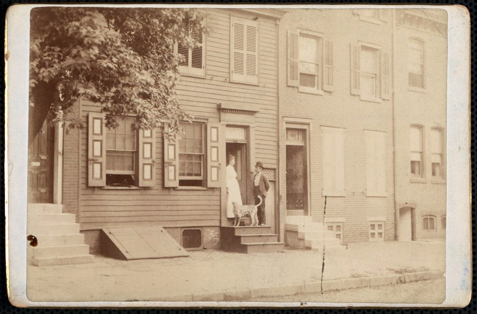 Present (1890) residence of Walt Whitman, Mickle St., Camden, New Jersey LCCN2004675313