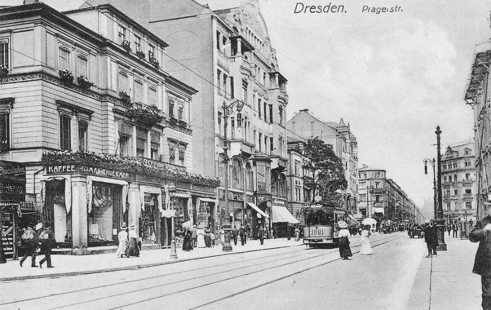 Prager Straße principio bella época Dresde