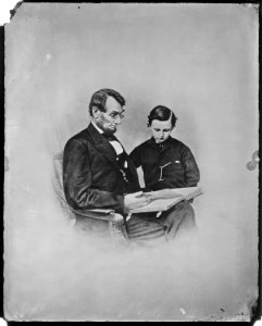 President Abraham Lincoln and Tad Lincoln - NARA - 526284