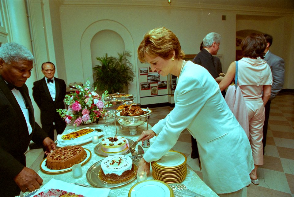 President Bill Clinton at a movie screening outside the Family Theatre of the White House (17)