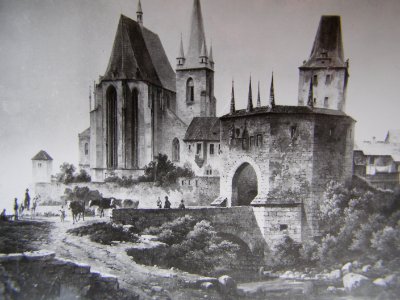 Pražská brána in Slaný by Karel Würbs