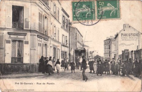 Pre Saint-Gervais.Rue de Pantin