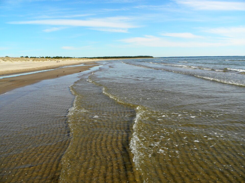 Nature blue sea water photo